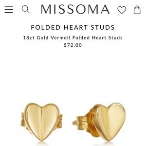 Missoma heart studs